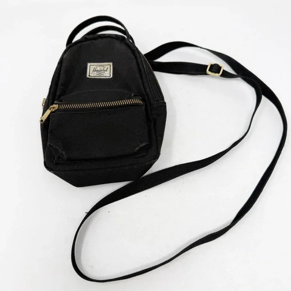 Herschel Supply Co. Black Nova Mini Backpack Shaped Cross Body Bag - Picture 1 of 7